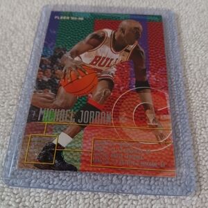 Michael Jordan Fleer 95-96 Basketball Card